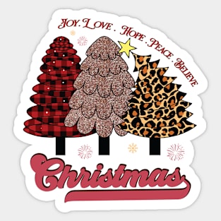 Retro Christmas Sticker